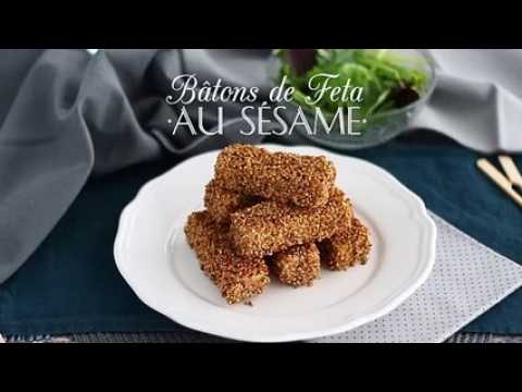 Bâtons de feta au sésame