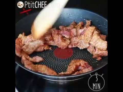 Bœuf stroganoff facile et rapide