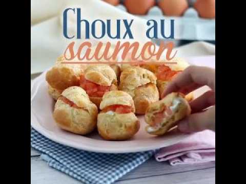 Petits choux au saumon