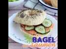 Bagel au saumon, concombre et fromage frais - Label : Ptitchef FR Cloud - Category : Cuisine