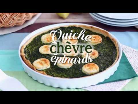 Quiche aux épinards et au fromage de chèvre