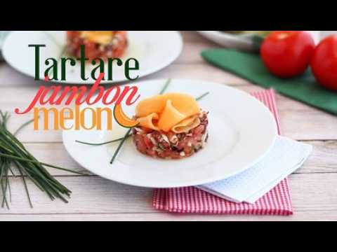 Tartare jambon melon tomate