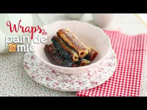 Wraps de pain de mie à la confiture