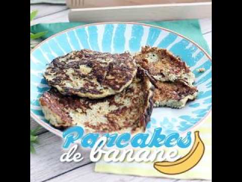 Pancakes rapides et sans gluten (bananes+ oeufs)