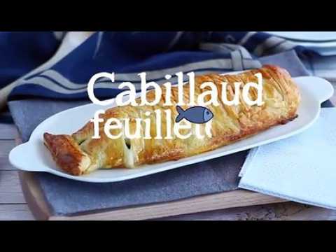 Poisson en croûte feuilletée aux épinards et fromage mozzarella