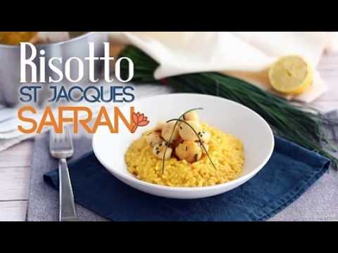 Risotto de noix de st jacques au safran