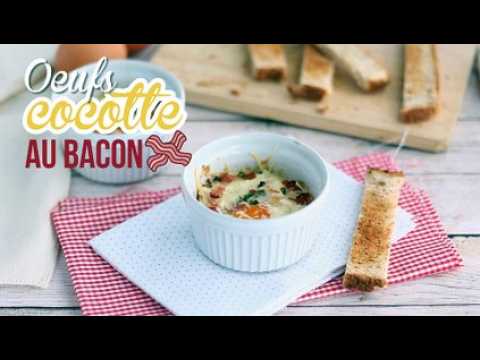 Oeufs cocotte au bacon et à la ciboulette, une recette rapide
