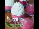 Verrines à la betterave et mousse de roquette