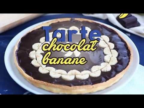 Tarte banane et chocolat (pas à pas)