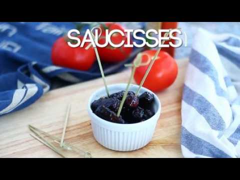 Saucisses caramélisées pour l'apéro