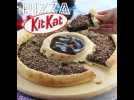 Pizza aux kit kat et yaourt danette au chocolat