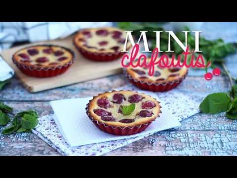 Mini clafoutis aux cerises, sans gluten