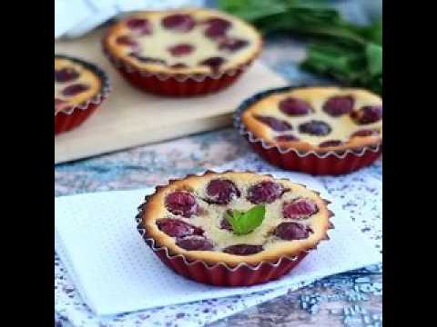 Mini clafoutis aux cerises, sans gluten