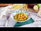 Curry de crevettes au lait de coco express