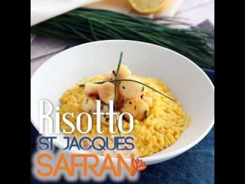 Risotto de noix de st jacques au safran