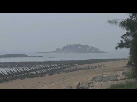 View from Taiwan's outlying island of Kinmen as China begins military drills