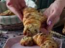 Crookies ultra gourmands et super faciles. la combinaison parfaite du croissant et du cookie!