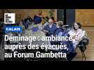 Calais : pendant le déminage, ambiance au Forum Gambetta
