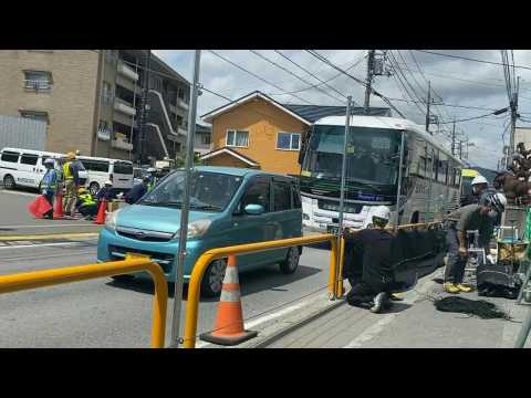 Japanese town begins erecting barrier to block Mt. Fuji view