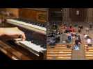 Dans une église toulousaine, du yoga au son de l'orgue