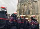 VIDÉO. Les sapeurs-pompiers du département de la Manche réunis à Coutances