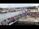 VIDÉO. Procession, reliques, record de marinières : revivez la Fête des marins de Honfleur !