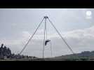VIDÉO. Un spectacle aérien au coeur des rochers de Locquémeau