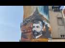 Gustave Eiffel s'affiche en géant sur un bâtiment à Dijon