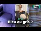 « Bleu ou gris ? » Une Américaine découvre qu'elle est daltonienne en filmant son fauteuil