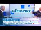 Le député Eric Ciotti dans l'émission Face aux Territoires sur TV5 Monde