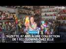 Elle collectionne les clowns et en a 1922 chez elle, à Châtres, dans l'Aube