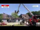 VIDEO. Près de Deauville, un incendie détruit une grande partie d'une maison familiale