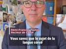 Rémi-François Paolini, recteur de Corse : 