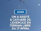 On a assisté à CATHARE 25 l'exercice en terrain libre du 3e RPIMa.