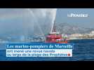 Les marins-pompiers de Marseille ont mené une revue navale au large de la plage des Prophètes
