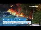 Incendie à Aix-en-Provence : une dizaine de véhicules dans deux concessions automobiles brûlés