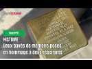 Nieppe : deux pavés de mémoire posés en hommage à deux déportés nieppois