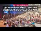 Les premières répétitions des collégiens du ChSur de l'Aube pour les Nuits de Champagne 2025