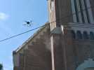 À Boiry-Becquerelle, le clocher de l'église nettoyé... à l'aide d'un drone