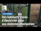 A Cartignies dans l'Avesnois le coup de vent prive les habitants d'une rue d'électricité