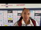 Ambre Ballenghien après la victoire des Red Panthers contre l'Inde