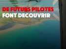 Pilote de chasse : 12 collégiens découvrent les secrets de la Marine à l'aéroclub de la Corse