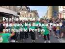 VIDÉO. Pour la fête de la musique, les Batuca'Pondi ont réveillé Pontivy