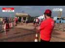 ViDÉO. À Deauville, les coureurs arrosés pour lutter contre la chaleur au Longue distance