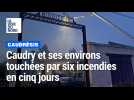 Six mystérieux incendies en cinq jours dans le Caudrésis