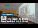 Avant la finale de Koh-Lanta, Denis Brogniart a répondu aux questions d'élèves de 6ème à Fauquembergues