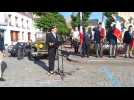 Montreuil-sur-Mer : Isabelle Fradin-Thirode, sous-préfète, lit le discours de Patricia Miralles, ministre déléguée auprès du ministre des Armées, lors de la Journée nationale commémorative de l'appel historique du général de Gaulle