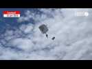 VIDÉO. Un parachutiste amène le ballon de la finale du Tournoi de Guerlédan