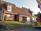 Longuenesse : les pompiers combattent un incendie aux abords d'une maison