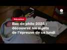 VIDEO. Bac de philo 2025 : découvrez les sujets de l'épreuve de ce lundi